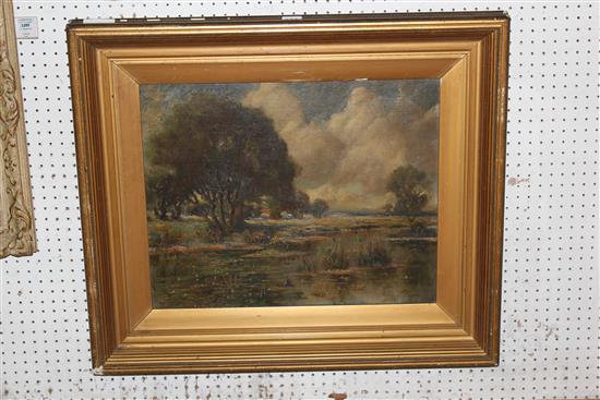 Oil landscape by F G Whittam